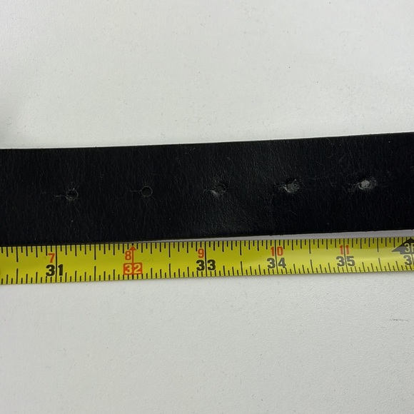 Banana Republic Black Leather Belt with Silver Buckle - Picture 6 of 7